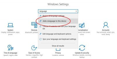windows 10 pridėti kalbą